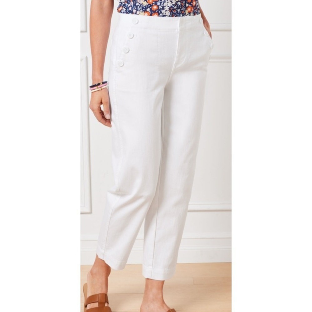 Talbots White Straight-Leg Women’s Jeans